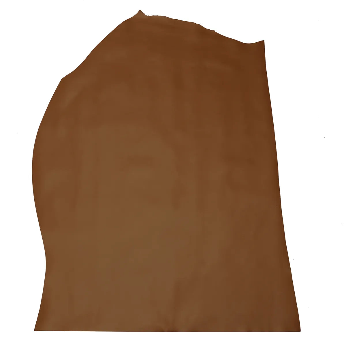 Peau entière en cuir de veau lisse nappa couleur marron fauve