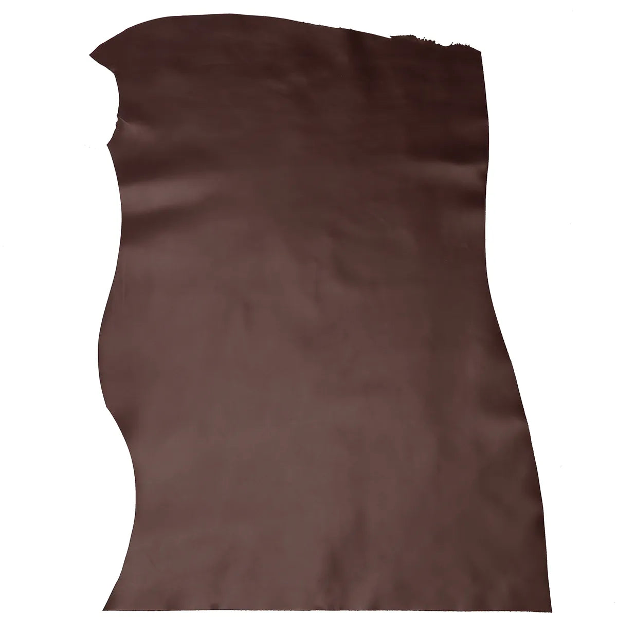 Peau entière en cuir de veau nappa couleur bordeaux. Cuir lisse en gamme suivie