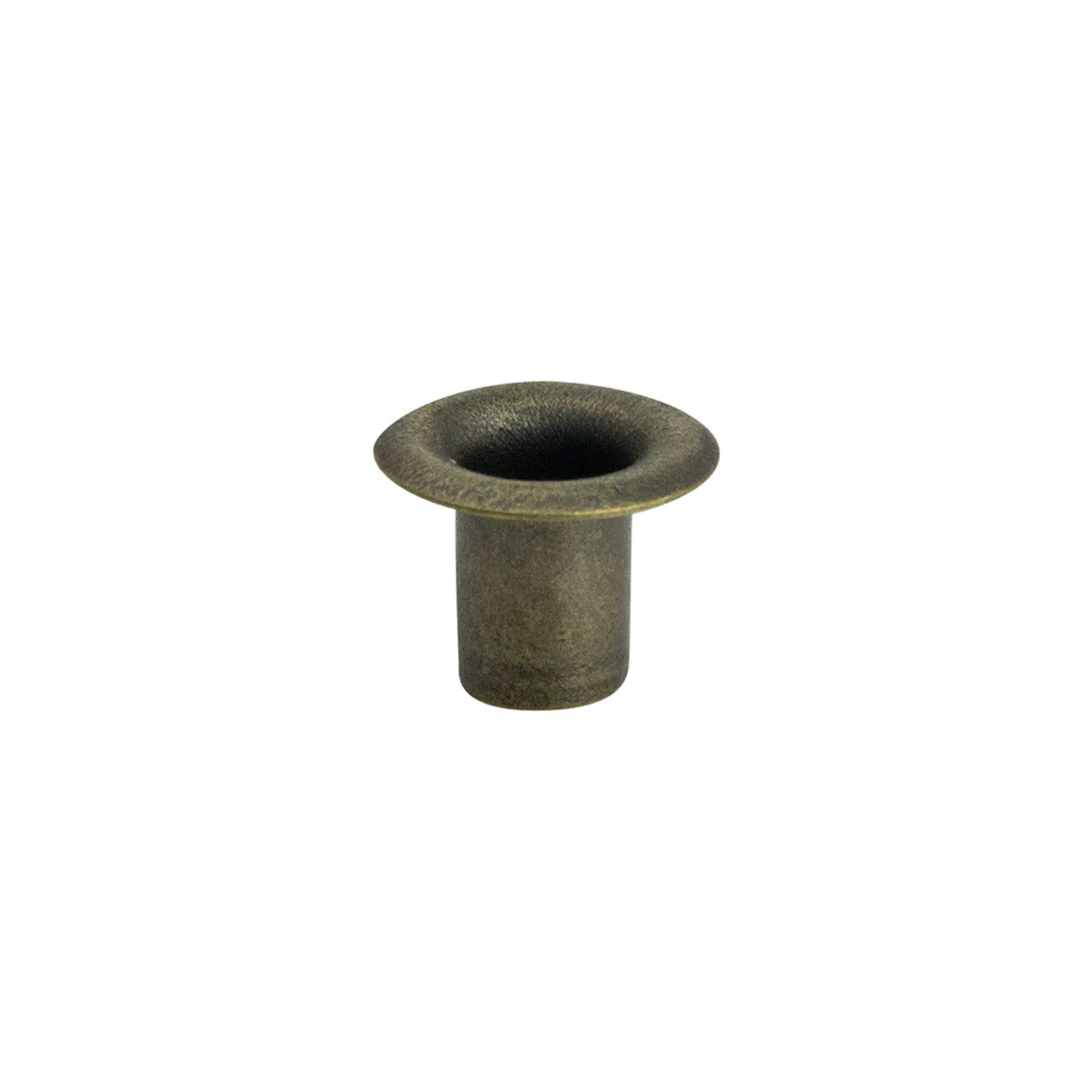 Lot de 100 œillets à rouler en acier avec ouverture en étoile de 4 mm, accessoires de marque Ivan, finition vieillie en laiton.