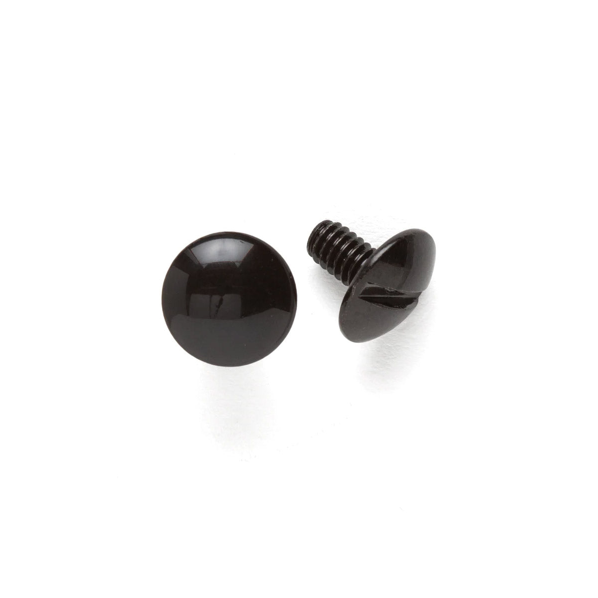 Lot de 10 vis Chicago de 10 mm pour accessoires, finition brillante noire, pour cuir Tandy Leather.