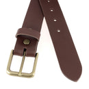 Boucle de ceinture en laiton massif MOE, 35mm, avec boucle de type boucleur pour ceinture en cuir ou tissu.