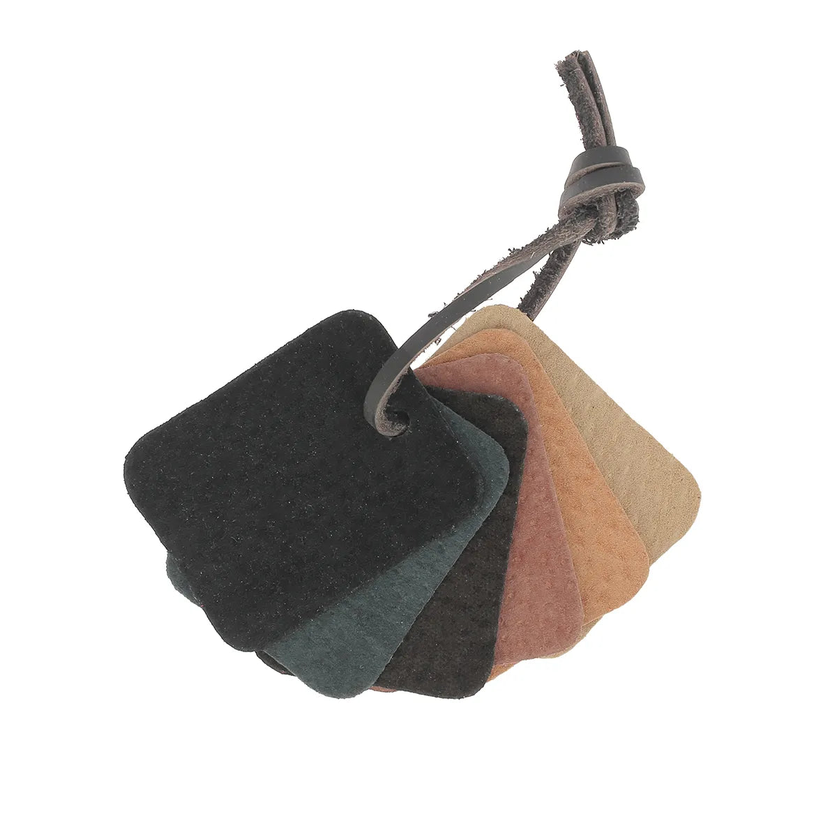 Nuancier de croûte de cuir de porc de la gamme VELVET, 6 échantillons de cuir doux et très souple à découvrir