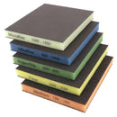 Lot complet de 5 éponges abrasives Sia pour le ponçage des tranches du cuir : 5 grains différents