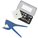 Ensemble d'outils Deco Cuir avec pince presse manuelle et kit de pose pour rivets en inox, 17 pièces, outils durables.