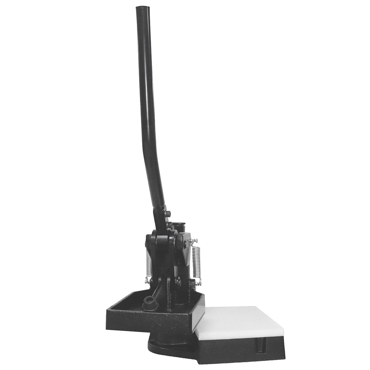 Presse de découpe à main de 5 tonnes, outil robuste pour pliage et découpe, fabriqué par Autres, visible avec poignée et mécanisme.