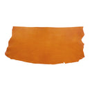 Peau de cuir tannage végétal Niagara de Radermecker, couleur cognac, vue en gros plan, texture lisse et finition de qualité.