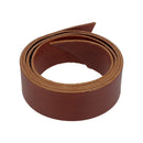 Lanière en cuir couleur marron acajou de la marque Radermecker. Anse en cuir de collet lisse, lanière pour équitation