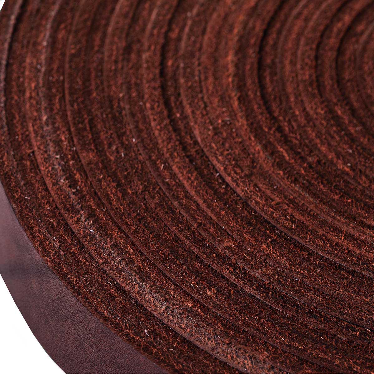 Rênes de bride en cuir tannage végétal NIAGARA Radermecker, lanières chocolat de 10cm pour équitation.