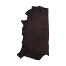 Peau de cuir grain naturel Radermecker Angel chocolat, tannage végétal, épaisseur 1,9 mm, texture authentique et élégante.