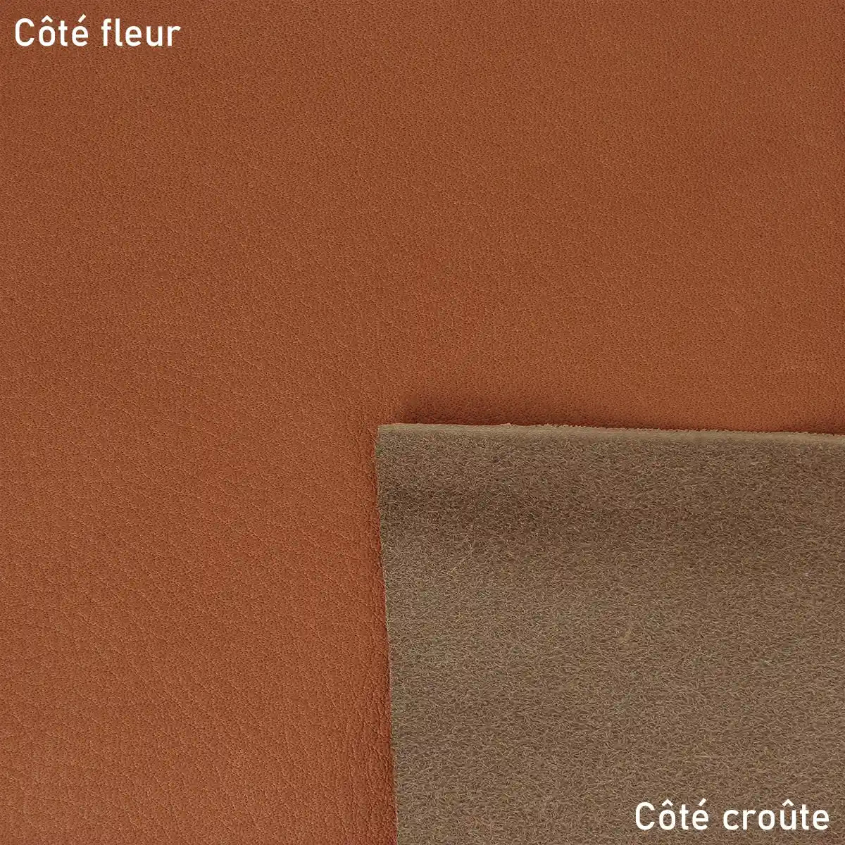 Cuir marron clair pour la réalisation de sac, selle de moto, selle de cheval... Cuir Angel de la marque Radermecker