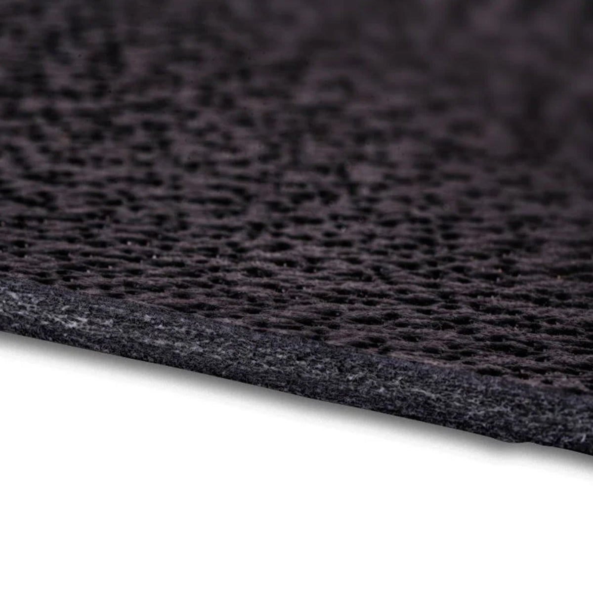 Peau de cuir noir Radermecker Demi Croupon tannage végétal GAVARNIE, épaisseur 4mm, texture lisse et naturelle.