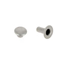 Rivet en laiton moyen de style simple avec calotte, finition argent vieilli, pour accessoires déco cuir de la marque Deco Cuir.