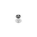 Rivets smiley emoji nickelés de la marque Autres, lot de 3 accessoires en métal pour bricolage ou décoration.