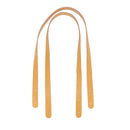 Anses en cuir jaune safran pour création de sac, cabas de 18 mm de large et 70 cm de long