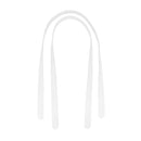 Anses en cuir blanches pour création de sac, cabas, pochette...