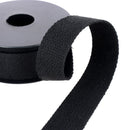 Sangle en coton noir de 30mm de large, lanière en cuir, bobine de 5 mètres, pour bricolage ou fabrication artisanale