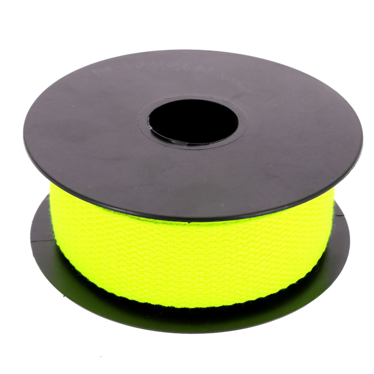 Sangle en coton 30mm jaune fluo, bobine de 5 mètres, lanière en cuir pour bricolage ou couture, fabriquée par Autres.