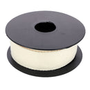 Sangle en coton 30mm blanc cassé, lanière en cuir, bobine de 5 mètres, pour bricolage ou couture.