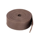 Sangle en polypropylène marron de 30 mm de large, bobine de 5 mètres, accessoire de mercerie.