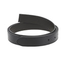 Lanière en cuir noir de 30mm avec boucle à griffe KOL, cousue en cuir pleine fleur par Deco Cuir, finition tannage végétal.