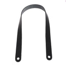 Lanière en cuir noir avec trous, 25mm de large, 75cm de long, pour sac ou bandoulière, fabriquée par Autres.