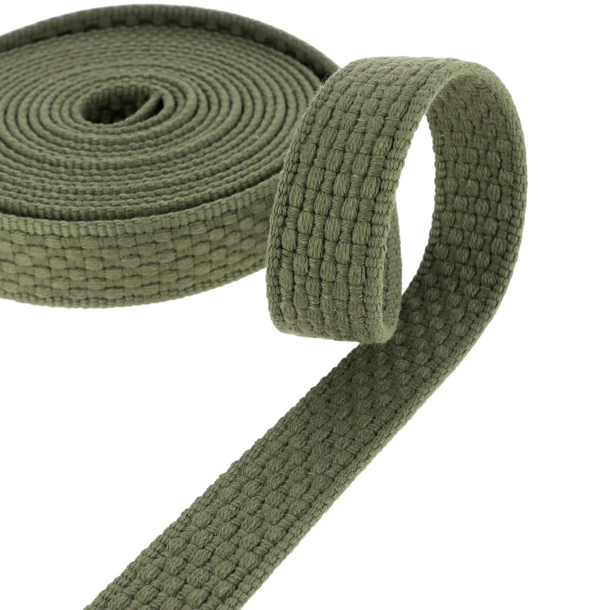 Sangle en coton kaki large de 30mm, bobine de 5 mètres, pour couture et bricolage, de la marque Autres.
