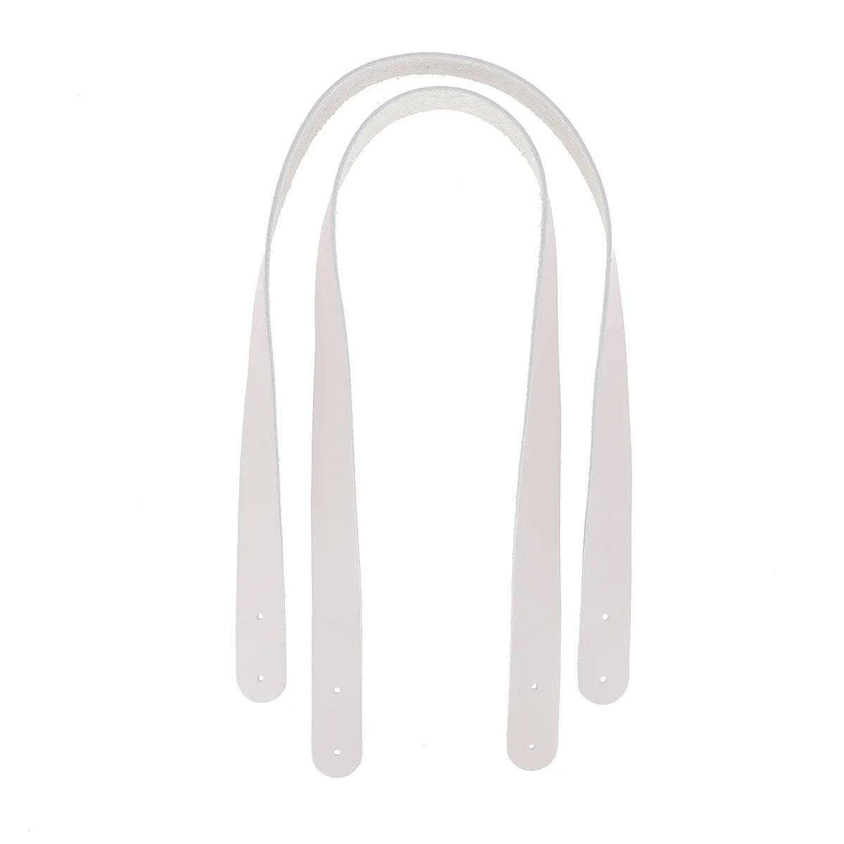 Anses en cuir de 24 mm de largueur, lisse couleur gris clair, idéale pour la création de sac cabas, pochette...