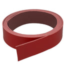 Lanière en cuir Deco Cuir rouge foncé, tannage végétal, vue de dessus, épaisseur 1,9 mm, pour artisanat et maroquinerie