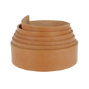 Lanière en cuir de dosset tanné végétal de 40mm de large, finition gold, épaisseur 3,8mm, fabriquée par Autres.