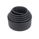 Lanière en cuir de taurillon grain poussière noir mat, 2,8 mm d'épaisseur, pour accessoires ou artisanat.