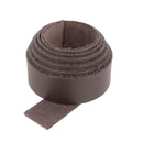 Lanière en cuir de taurillon grain poussière chocolat N95, épaisseur 1,6mm, pour accessoires ou artisanat.