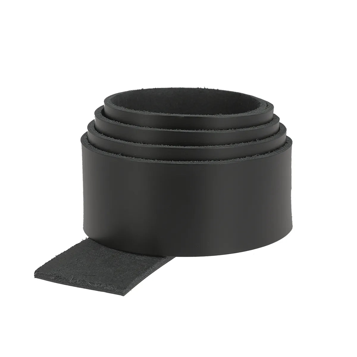 Lanière en cuir de vachette lisse noir, épaisseur 2,3 mm, pour accessoires ou artisanat, fabriquée par Autres.