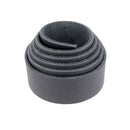 Lanière en cuir de taurillon grain poussière noir de 19mm, épaisseur 2,8mm, pour accessoires ou bijoux.