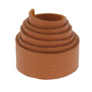 Lanière en cuir de taurillon GROGRAIN caramel T86, 2mm d'épaisseur, fabriquée en cuir de haute qualité.