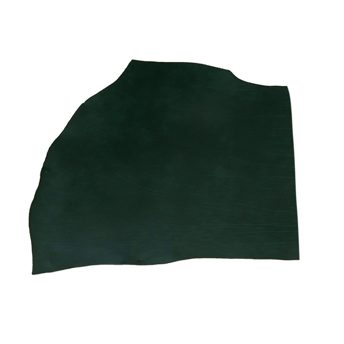 Peau de cuir vert en collet tannage végétal Sauvage, texture naturelle et finition artisanale, fabriquée par Autres.