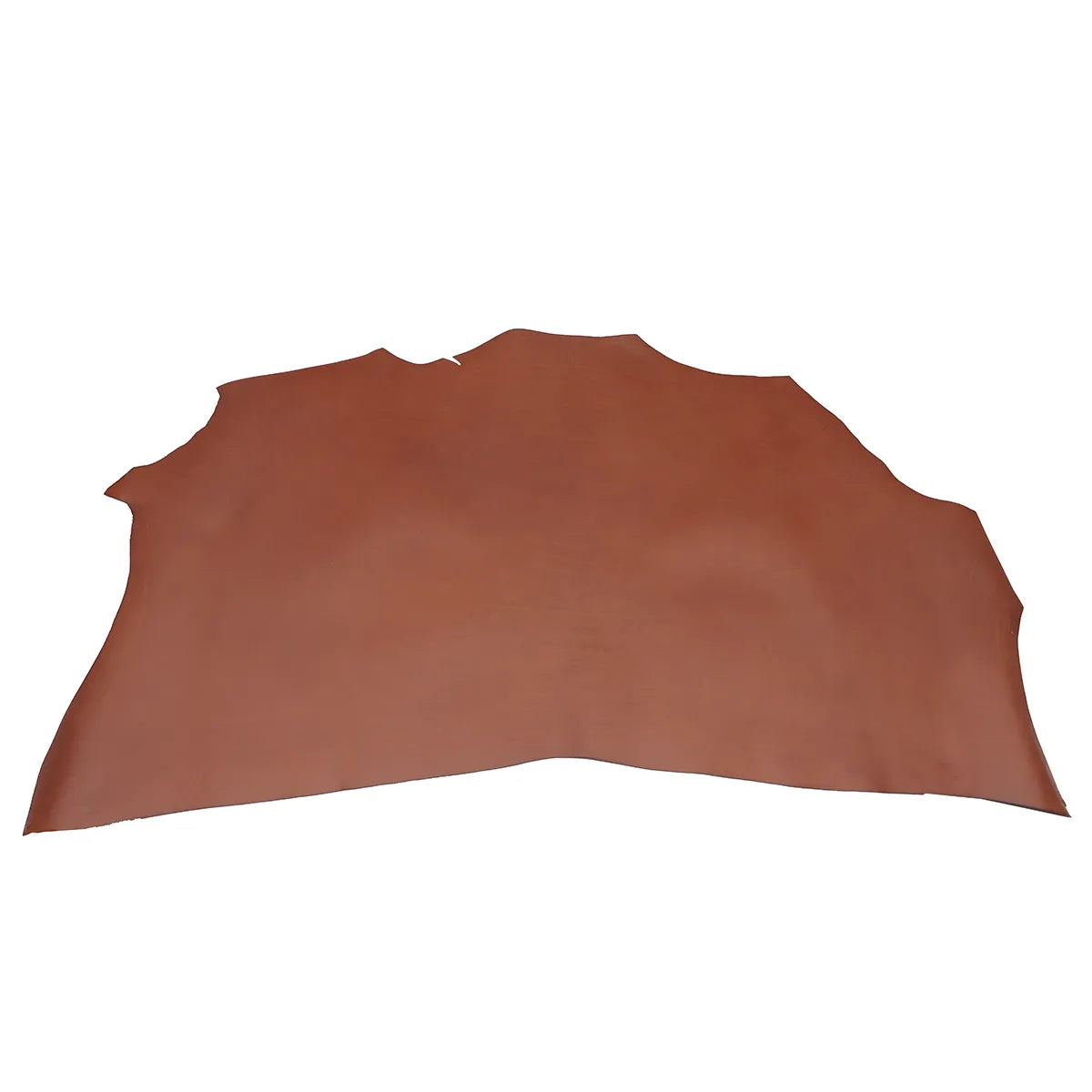 Cuir tanné végétal SAUVAGE MAT de couleur cognac, peaux de cuir authentique, finition mate, pour accessoires ou maroquinerie.