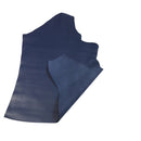 Peau de cuir de veau Satinlys bleu marine, texture lisse et élégante, pour projets de maroquinerie ou couture.