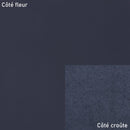Peau de cuir de veau Satinlys bleu marine, texture lisse et élégante, pour projets de maroquinerie ou couture haut de gamme.