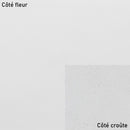 Peau de cuir de veau Satinlys blanc, texture lisse et élégante, vue en gros plan sur la surface du cuir.