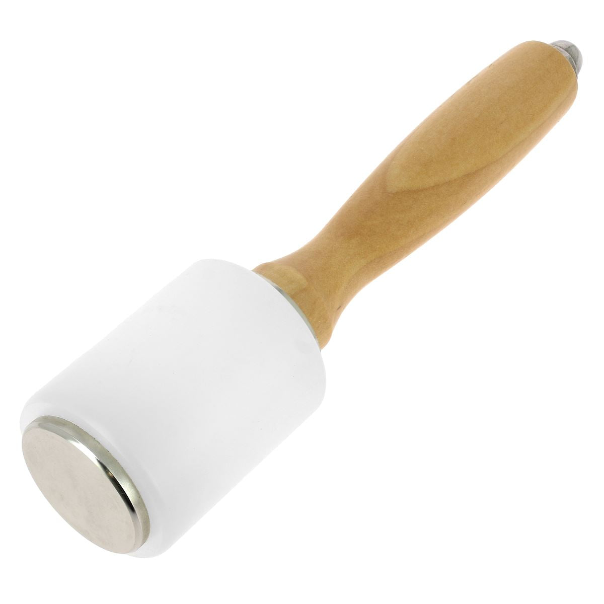 Maillet rond en polymère de 280g, outil léger et robuste, idéal pour travaux de menuiserie ou bricolage.
