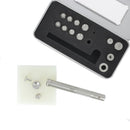Kit d'outils Deco Cuir pour poser des rivets en inox, 16 pièces, outils robustes pour travaux de cuir et décoration.