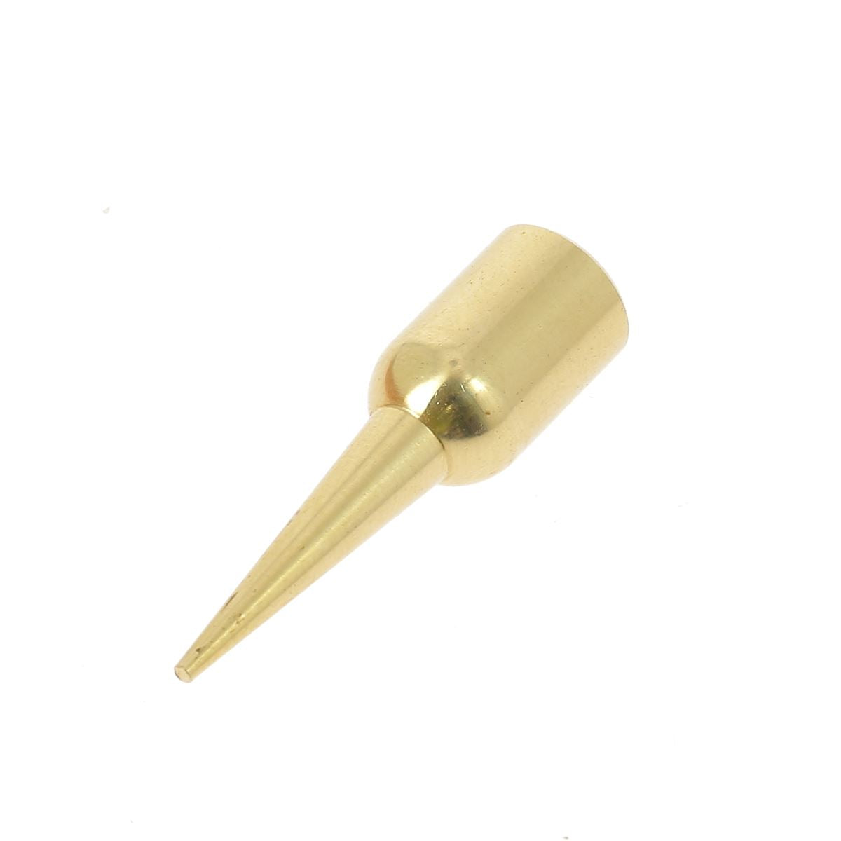 Pointe conique taraudage M5 en laiton pour fer à fileter, outil de la marque Regad, dimensions 16x5mm, pour travaux de filetage.