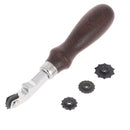 Molette à marquer les points de couture Oka, gamme PRO, 4 tailles (3, 4, 5, 6 mm) pour outils de couture professionnels.