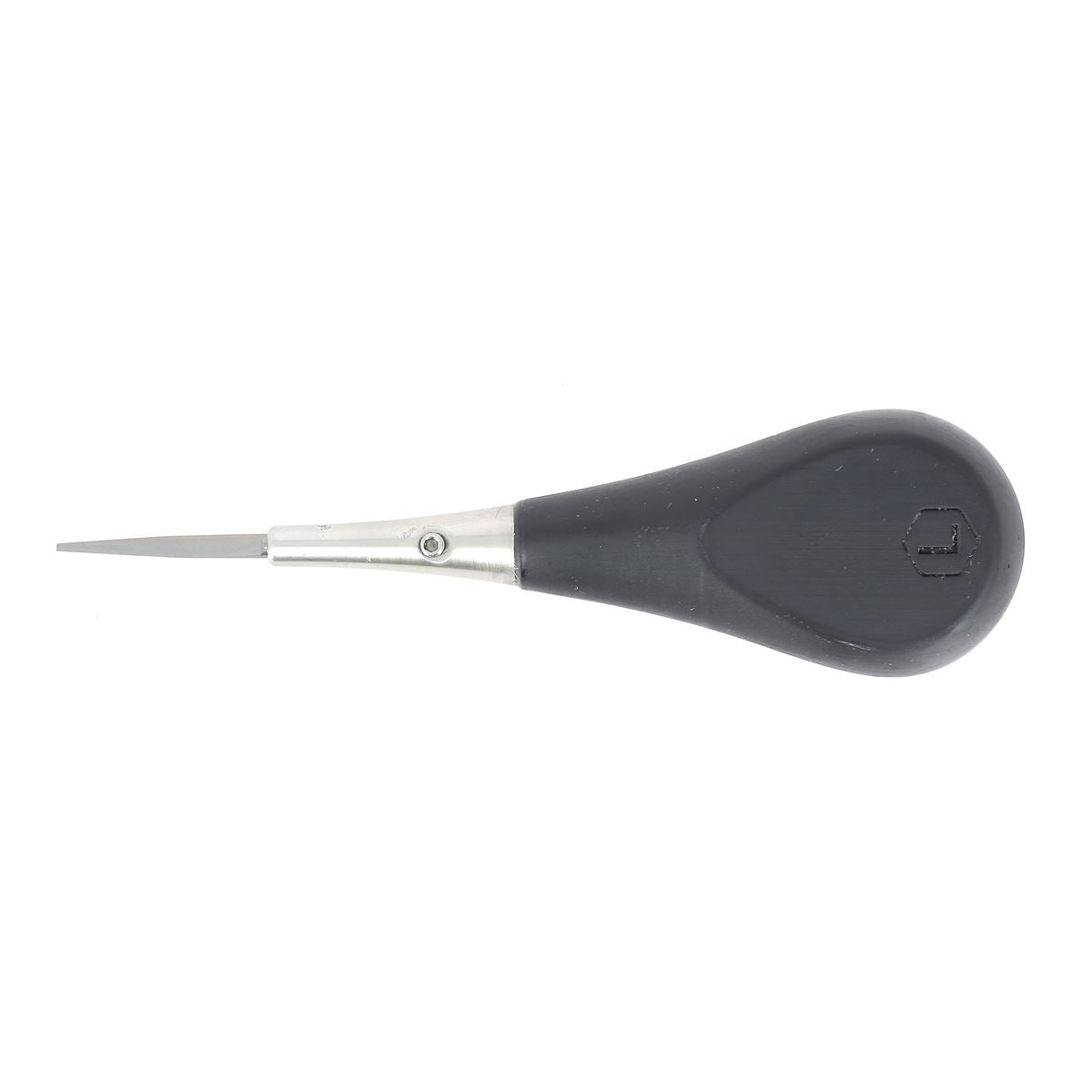 Alêne aux pinces sellier LEGACY de 3mm avec manche en résine biocompatible, outil professionnel pour travaux précis.
