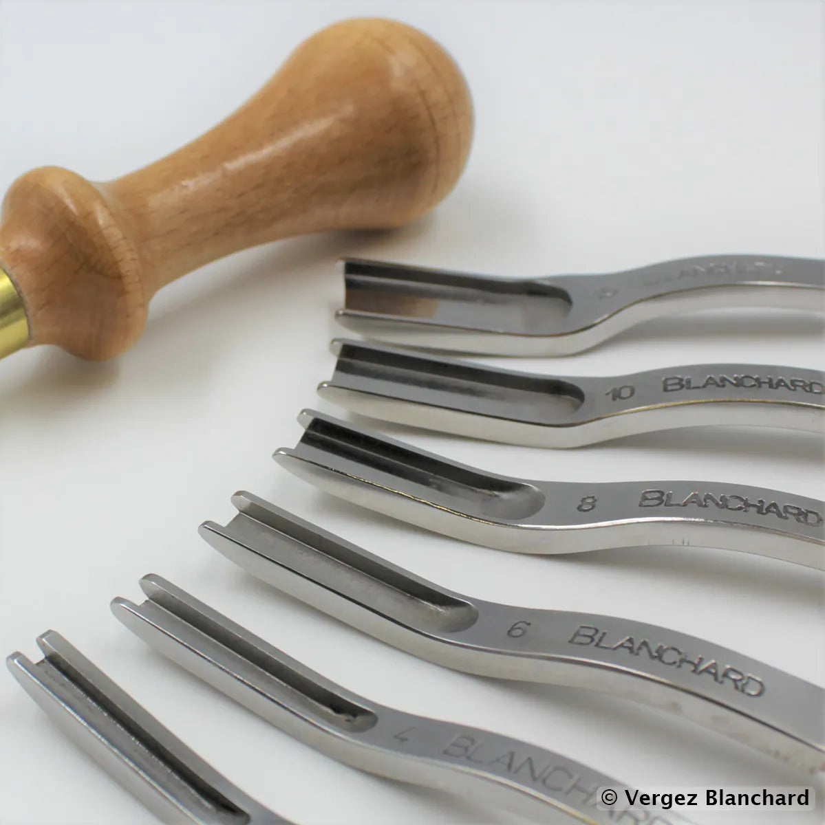 Outils Abat carre français Vergez Blanchard, outil en acier pour carreleur, visible avec manche en bois et lames tranchantes