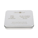 Lot de 26 lettres minuscules en laiton Arial 6mm, outils Deco Cuir pour gravure ou décoration.
