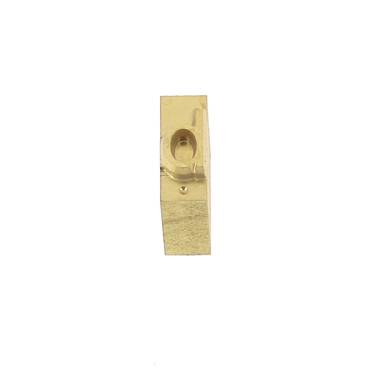 Lettre minuscule en laiton Arial 6mm, outil Deco Cuir, pour gravure et décoration en cuir, visible sur l'image.