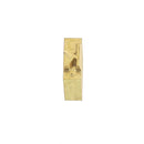 Lettre minuscule en laiton Arial 6mm pour outils de décoration en cuir, avec motif de lettre.