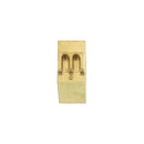 Lettre minuscule en laiton Arial 6mm, outil déco en laiton pour personnalisation ou création d'objets en cuir.
