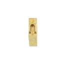 Lettre minuscule en laiton Arial de 6 mm, outil Deco Cuir pour décoration et gravure sur cuir.